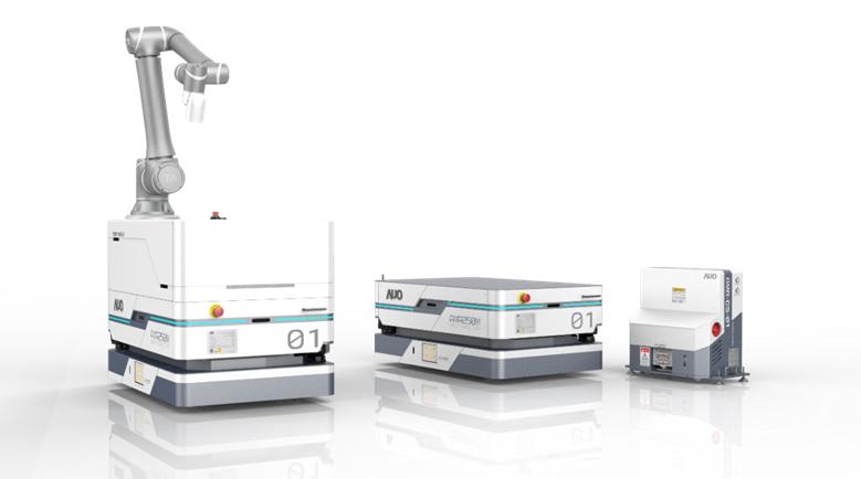 大庄家數位開發的自主式移動機器人（AMR250M），搭配全向輪並結合AI演算法、2D LiDAR、3D攝影機等技術，協助客戶實現產線全自動化